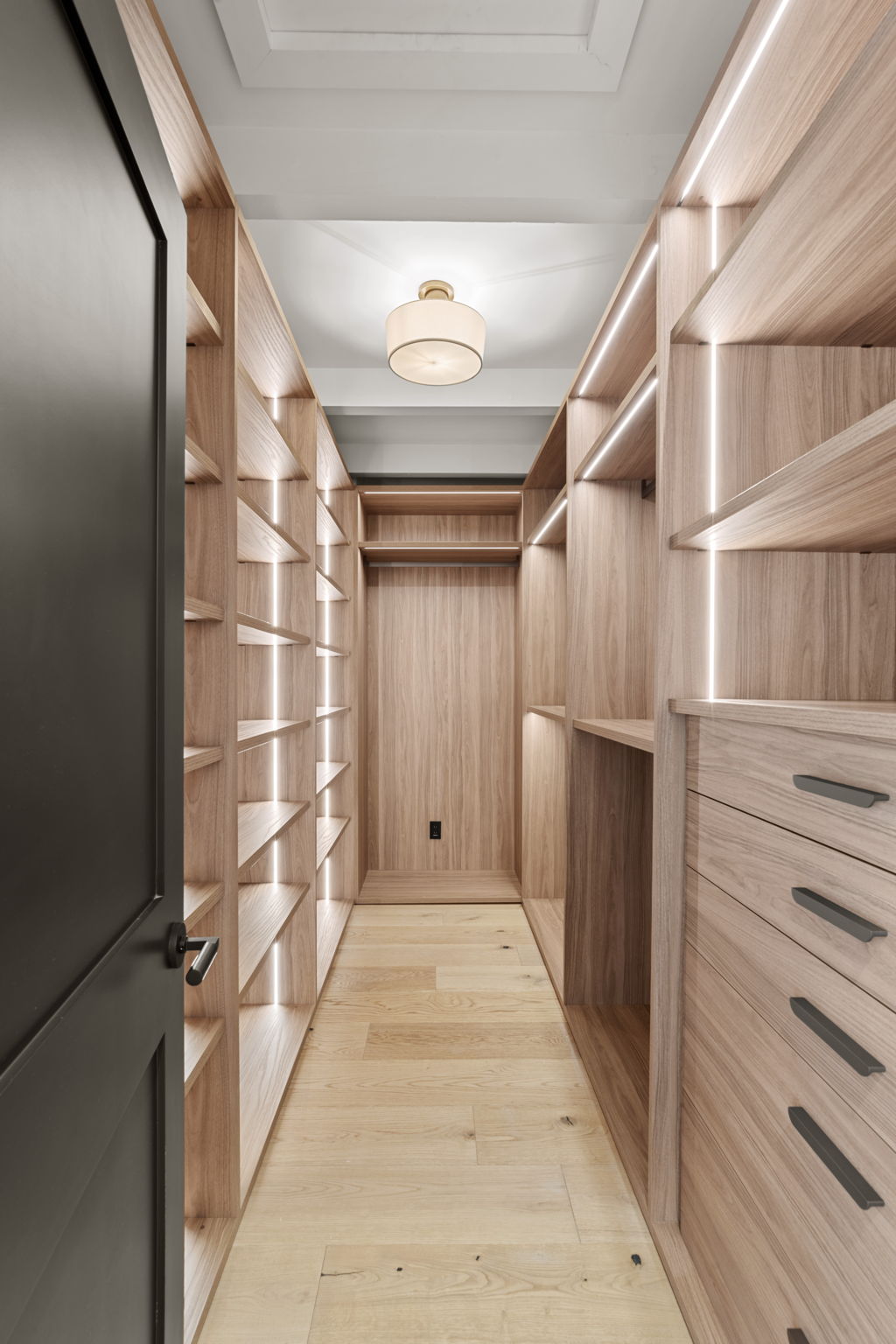 Italian cabinetry closet system in Walk Streets Manhattan Beach home renovation